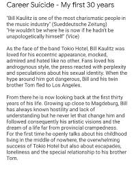 The tokio hotel frontman reinvented himself as billy. Noutati News Bill Tokio Hotel Romania Official Fanclub Facebook