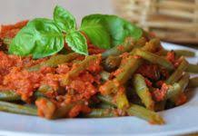 Haricots Verts Cuits A La Vapeur A La Tomate Et Au Basilic Recette Thermomix Recette Haricot Vert Haricots Verts Haricot