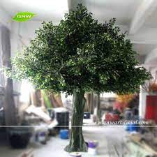 Gnw Btr1045 Wholesale High Similation Large Plastic Artificial Green Banyan Tree Artificial Tree Green Trees Banyan Tree