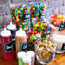Our ice cream party turned out so colorful and happy. Diy Ice Cream Sundae Bar Tips Toppings Fun Ideas Hello Little Home