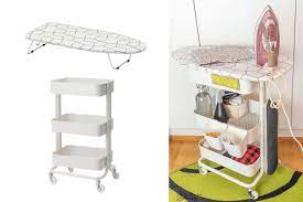 It won't make ironing more fun but an ironing board at the right height can make it more comfortable. Ironing Board On Wheels Your Sewing Room Needs This Ikea Hackers