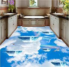 Get a free quote from up to 4 dependable bathroom pros by zip. 3d Bathroom Flooring Of Epoxy Paint Makes You Above The Sky Floor Murals 3d Floor Murals Painted Bathroom Floors