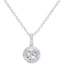 Ewa 18ct White Gold Diamond Cluster Pendant Necklace 0 65ct 10 260 Brl Liked On White Gold Pendant Necklace White Gold Necklace Chain White Gold Necklaces