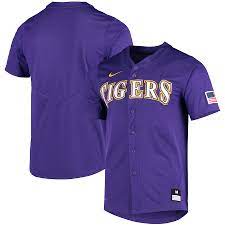 Последние твиты от lsu baseball equipment (@lsubaseballeq). Men S Nike Purple Lsu Tigers Vapor Untouchable Elite Replica Full Button Baseball Jersey
