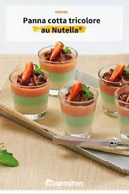 Panna Cotta Tricolore Au Nutella Recette Nutella Recette Facile Recettes De Cuisine