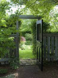 Love It Like A Secret Door To A Secret Place Wooden Garden Gate Traditional Landscape Secret Garden