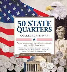 Amazon Com 50 State Commemorative Quarters Collectors Map