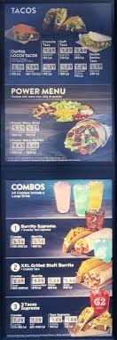 Taco Bell Menu Prices Info Slc Menu