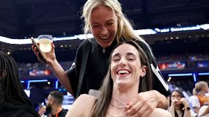 Sophie Cunningham and Caitlin Clark take in WNBA Skills Challenge