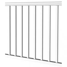 The trex select® deck stair railing will complete any deck design while providing high performance and displaying beauty. White Contractor Handrail Glass Deck Railing Kit 8 Ft X 36 Decking Fencing Building Materials K4cars Co Uk