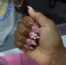 Short Sharp Acrylic Nails