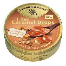 Fruit candies cavendish & harvey. Cavendish Harvey Caramel Drops With Filling In Tin 130g