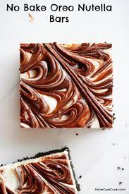 Easy No Bake Oreo Nutella Bars Naive Cook Cooks Recipe Nutella Bar Nutella Oreo
