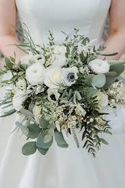 Bridal Bouquet White And Green White Bridal Bouquet White Wedding Bouquets Flower Bouquet Wedding