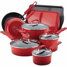 Rachael Ray Hard Enamel Nonstick 12piece Cookware Set Learn More By Visiting The Image Link Cookware Set Nonstick Cookware Set Stainless Steel Cookware Set