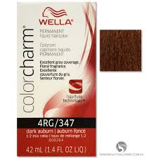 Wella Color Charm Permanent Liquid Hair Color 4rg 347 Dark Auburn