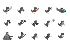 A popup chrome dino game. Chrome S Dinosaur Game Has Been Upgraded With Guns And Swords
