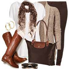 Shades Of Brown Created By Wishlist123 On Polyvore Fashionista Trend Fashion Cute Outfits