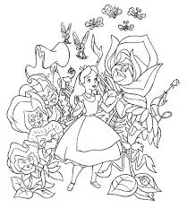 Click on the free alice in wonderland colour page you would like to print or save to your computer. Alice In Wonderland Coloring Book Pages Coloring And Drawing