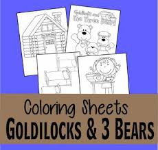 Goldilocks and the three bears coloring pagesfairy tale coloring pages for kids: Goldilocks And The Three Bears Coloring Sheets By Beth Gorden Tpt