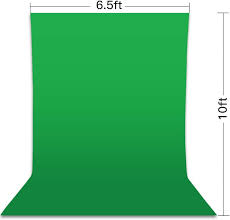 MOUNTDOG 6.5 x 10ft Green Screen Backdrop Background, Portable Polyester  Chromakey Photography Backdrop for Zoom/Gaming/YouTube Video/Photo ...