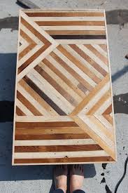 I Think I Just Had One Of Those Blogger Crushes This Girl Is Uber Cool She Builds Tables And Lamps And Has Tiled Th Chevron Table Wood Diy Diy Furniture
