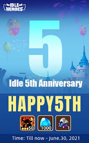 Maybe you would like to learn more about one of these? Idle Heroes Idle 5th Anniversary Celebration How Long Have You Played Ih Tell Us Below And Redeem Your Rewards In The Game Code Happy5th Till Now June 30 2021 Idleheroes Anniversary Facebook