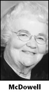 MARY McDOWELL Obituary (2016)