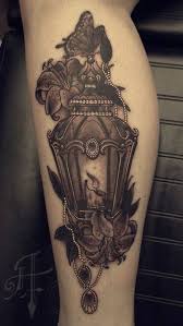 Gorgeous Black And Grey Obsessed With The Lantern Idea Letting My Love Light Shine With Images Candle Tattoo Lantern Tattoo Grey Tattoo