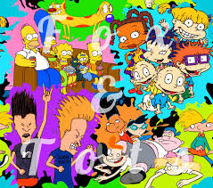 90s Cartoons Fabric in 2020 | 90s cartoons, Drawings, Cartoon