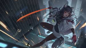 Anime wallpapers hd full hd, hdtv, fhd, 1080p 1920x1080 sort wallpapers by: Anime Girl Sword Texas Arknights 4k Wallpaper 6 529