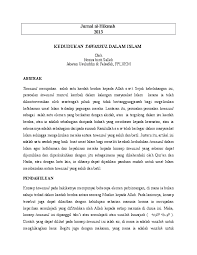 Check spelling or type a new query. Doc Kedudukan Tawassul Dalam Islam Nozira Salleh Academia Edu