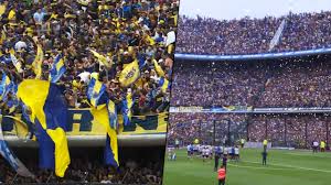 Boca juniors football fans celebrate argentina superleague win. Copa Libertadores 50000 Fans Bei Training Der Boca Juniors Vor Ruckspiel Fussball Bild De