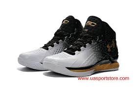 Black And Gold Under Armour Shoes Under Armour Ua Curry One White Black Gold Men S Basketball Shoes Sneaker Collection Basketball Shoes Mens Basketball