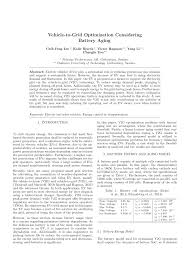 PDF) Vehicle-to-Grid Optimization Considering Battery Aging