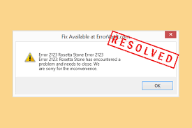 When you install rosetta stone it puts its language files in a different folder. How To Fix Rosetta Stone Error 2123 2021 Update