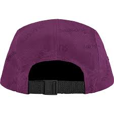 All cotton twill supreme camp cap with jacquard logo pattern. Details Supreme Jacquard Logos Twill Camp Cap Supreme Community