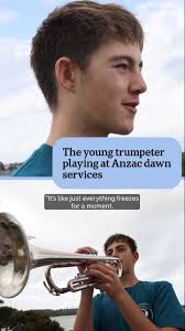 Meet Jordan Mansfield, a 14-year-old bugler from the NSW South Coast. 🖊️  Isla Evans and Floss Adam via ABC News NSW 📲 Choose your news