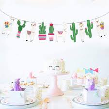 This year i decided to combine one of my favorite party themes with this special a taco bar is an easy way to entertain a large crowd and i'm going to show you 6 easy tips to create your own fiesta themed graduation party. 3 Pieces Llama Cactus Banner Garland Llama Party Decoration Cactus Banner For Llama Cactus Themed Birthday Graduation Mexican Fiesta Baby Shower Party Supplies Toys Games Banners