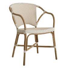 Sika Design Valerie Chair Ivory Rattan Chair Cafe Chairs Outdoor Chairs