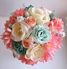We did not find results for: Amazon Com 17 Pc Wedding Bouquet Bridal Silk Flower Coral Teal Green Mint Gray Peach Silver Wedding Bridal Bouquets Wedding Bouquets Romantic Wedding Colors