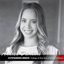 Dancer Andrea Damiani named CFA Outstanding Senior