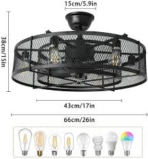 However, it is important to consider what you need to have in mind when you choose a fan with a remote control.if you decide to invest in a model that includes a remote control, you will quickly appreciate all the convenient benefits that it has to offer. Buy Depuley Farmhouse Ceiling Fans With Light 26 Industrial Indoor Outdoor Ceiling Fan Lighting Matte Black Flush Mount Ceiling Fan Light Kit Remote Control 3 Wind Speed 6 Blade E26 Bulb Not Include Online In
