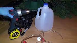 How To Make An Inexpensive External Christmas Tree Watering System Reservoir Diy Youtube