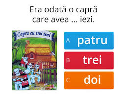 Era odată o capră care avea trei iezi. Capra Cu Trei Iezi Cuestionario