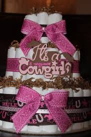 Cowgirl Diaper Cake Pink And Brown Diaper Cake Cowgirl Theme Baby Shower Decor Country Diaper C Cowboy Baby Shower Cowgirl Baby Showers Baby Shower Balloons