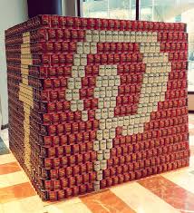 Pinterest Represented At Canstruction Nyc A Canned Food Sculpture Competition And Food Drive Canned Food Food Sculpture Food Drive