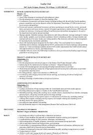 Secretary resume sample most businesses have a need for a good secretary, so if that's your job position you have some good chances of finding a job fast. Administrative Secretary Resume Samples Velvet Jobs