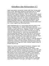 Check spelling or type a new query. Kebaikan Dan Keburukan Ict