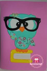 Capa De Caderno Professora Em Eva Coruja De Oculos Caderno Decorado Coruja Corujinha Oculos Caderno Capadecaderno Professora Presente Mae Molde De Coruja Coruja Em Eva Capa De Caderno